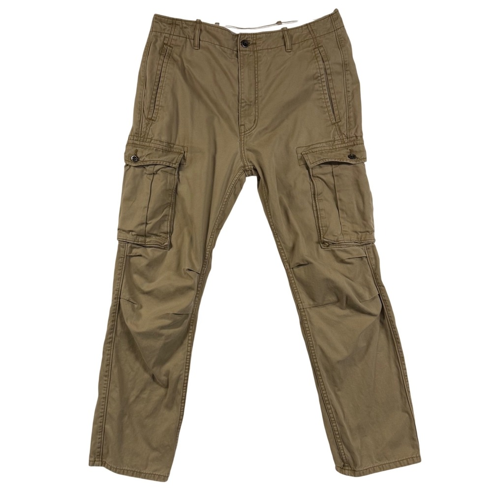 Levis 33x32 Tan Cargo Pants Reinforced Straight Leg White Tag Utility 12462-0010